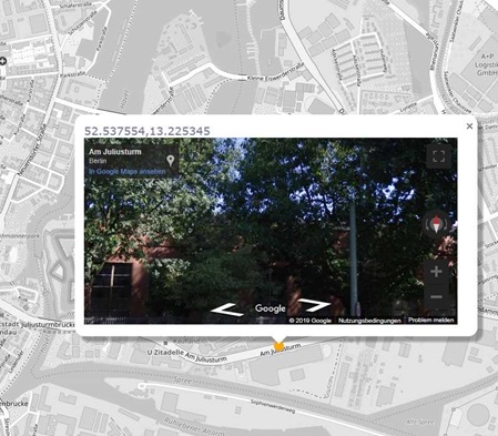 HTML for StreetView, ..